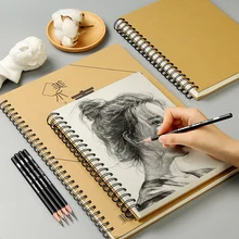 Bnlg пустая книга для эскизов для взрослых, книга для эскизов, ручная роспись, цветная живопись, утолщенная бумага, твердая коровья карта, вкладыш, товары для рукоделия