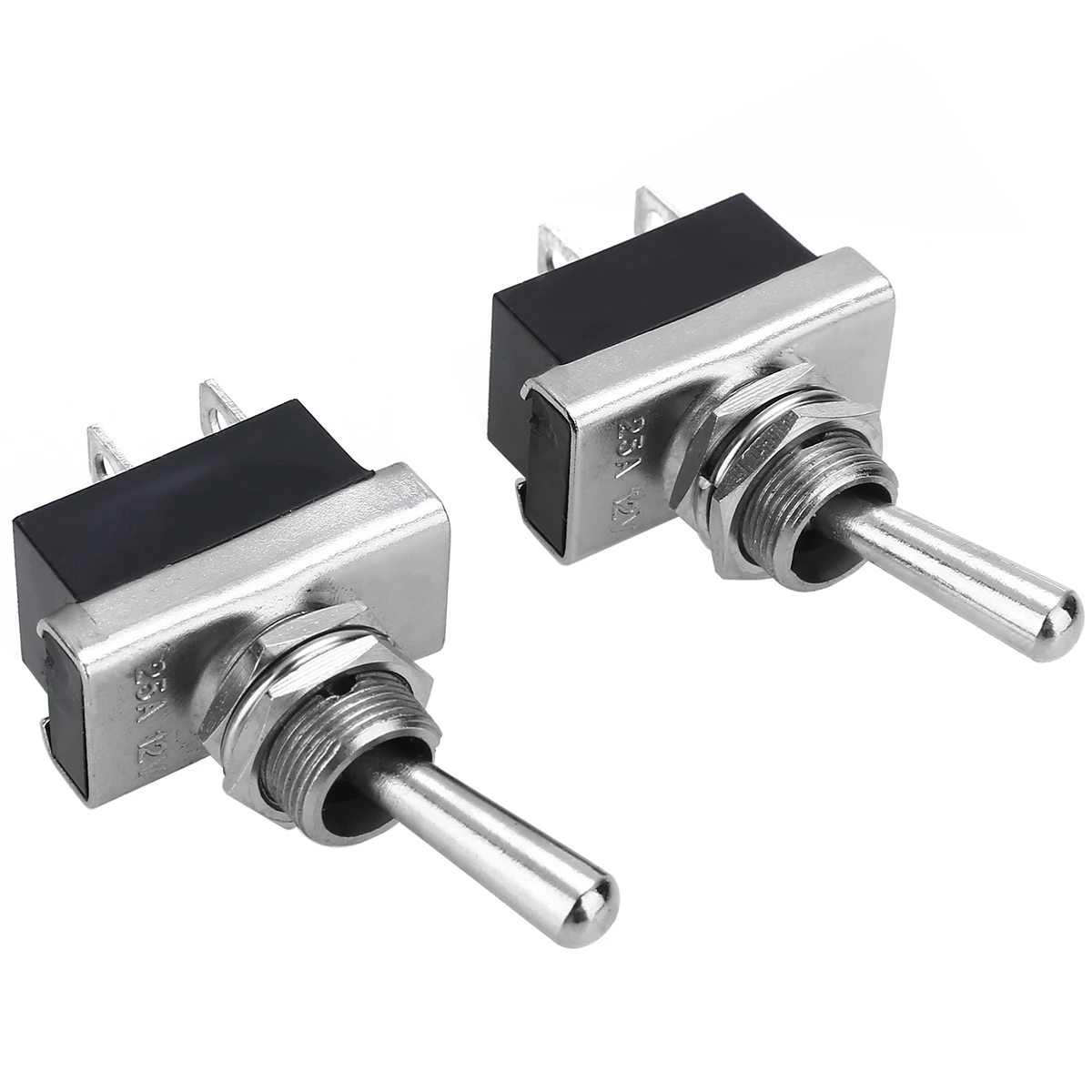 For Car Boat Marine 2pcs 12V 25A Waterproof Toggle Switch Heavy Duty ON OFF Flick Switches Mayitr