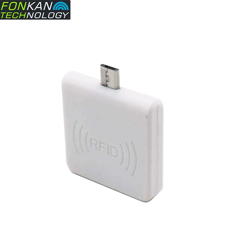 

FONKAN 10PC Mini UHF Mobile Phone OTG Tag Reader Module USB Reading Distance 1M RFID UHF Portable Miniature Handheld Card Reader