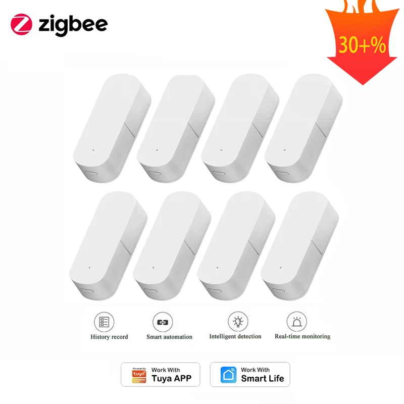 1/2/3/5/10 шт Zigbee умная Вибрация: Сенсор оповещение при обнаружении анти-кражи Смарт
