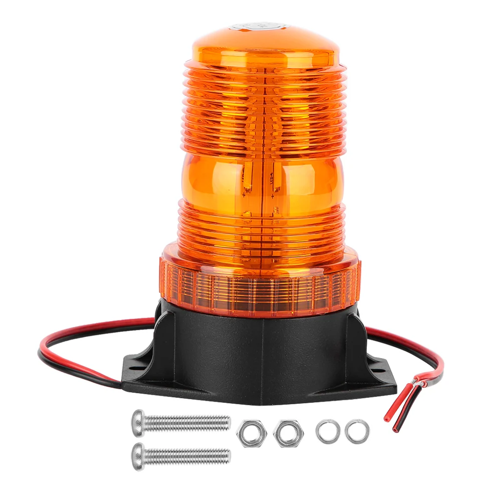 DC10-110V Yellow LED Car Vehicle Top Roof Flashing Lights Emergency Warning Lamps School Bus Safety Lights-PC |