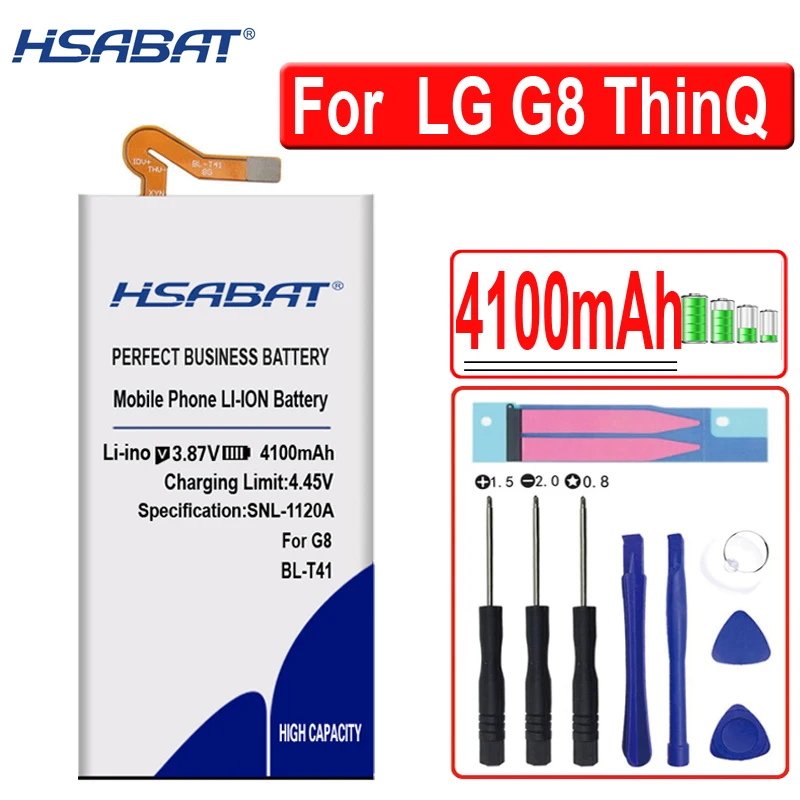HSABAT 4100 мАч BL-T41 Аккумулятор для LG G8 ThinQ