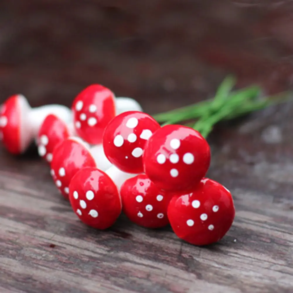 20pcs-kawaii-resin-crafts-Decoration-Mushroom-fairy-garden-miniatures-accessories-Micro-Landscape-Bonsai-Plant-inserted-Ornament(5)
