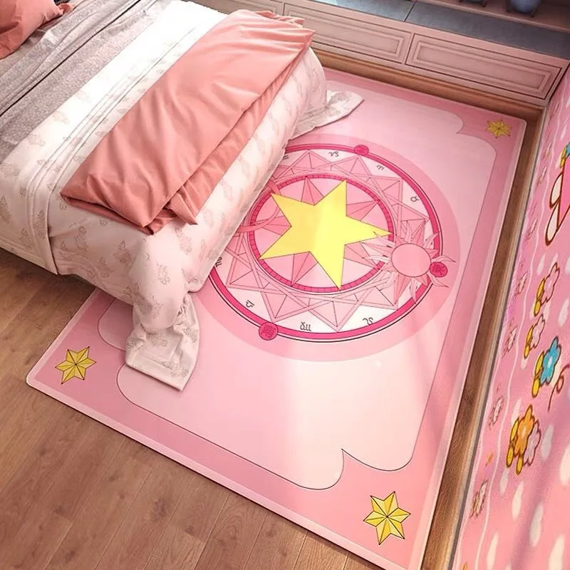 

2019 New Pink Crystal Velvet Bedroom Carpet Sweet and Beautiful Girl Trend Home Carpet Area Rug for Living Room Kids Bedroom