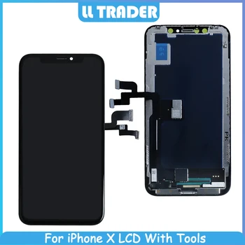 

No Dead Pantalla LCD Replacement For iPhone X LCD 3D Touch Screen For iphoneX Display Black Digitizer Assembly Grade AAA+Tools