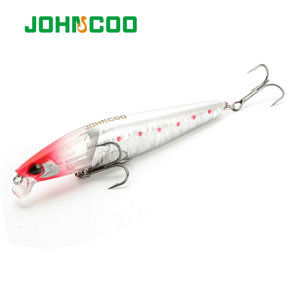 JOHNCOO 100 мм 13 г Гольян, новая популярная модель, профессиональные качественные рыболовные приманки с блестками, жесткие плавающие качественные воблеры, кренкбейт|Наживки| | АлиЭкспресс