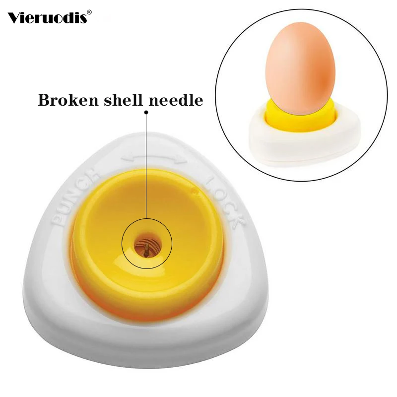 

Innovative Egg Piercer Pricker Dividers Beater With Lock Kitchen Craft Semi-Automatic Kitchen Dining Bar Cooking Tools Egg Tools