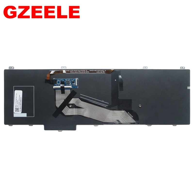 Английская клавиатура для ноутбука DELL e5540 15-5000 клавиатура английская подсветка Макет черный цвет
