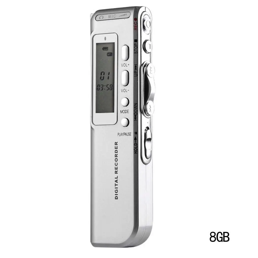 N10 Многофункциональный диктофон USB плеер 2шт 7# сухая батарея 199 90 дБ 24 Гц 8G, 16G 10mA-15mA MP3 0,1 кг WMA