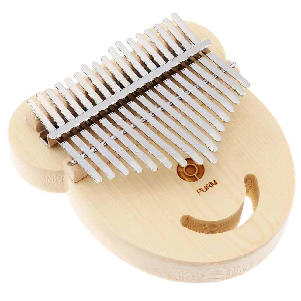 17 ключ ель медведь форма лица большой палец пианино калимба Mbira Тюнинг Молот