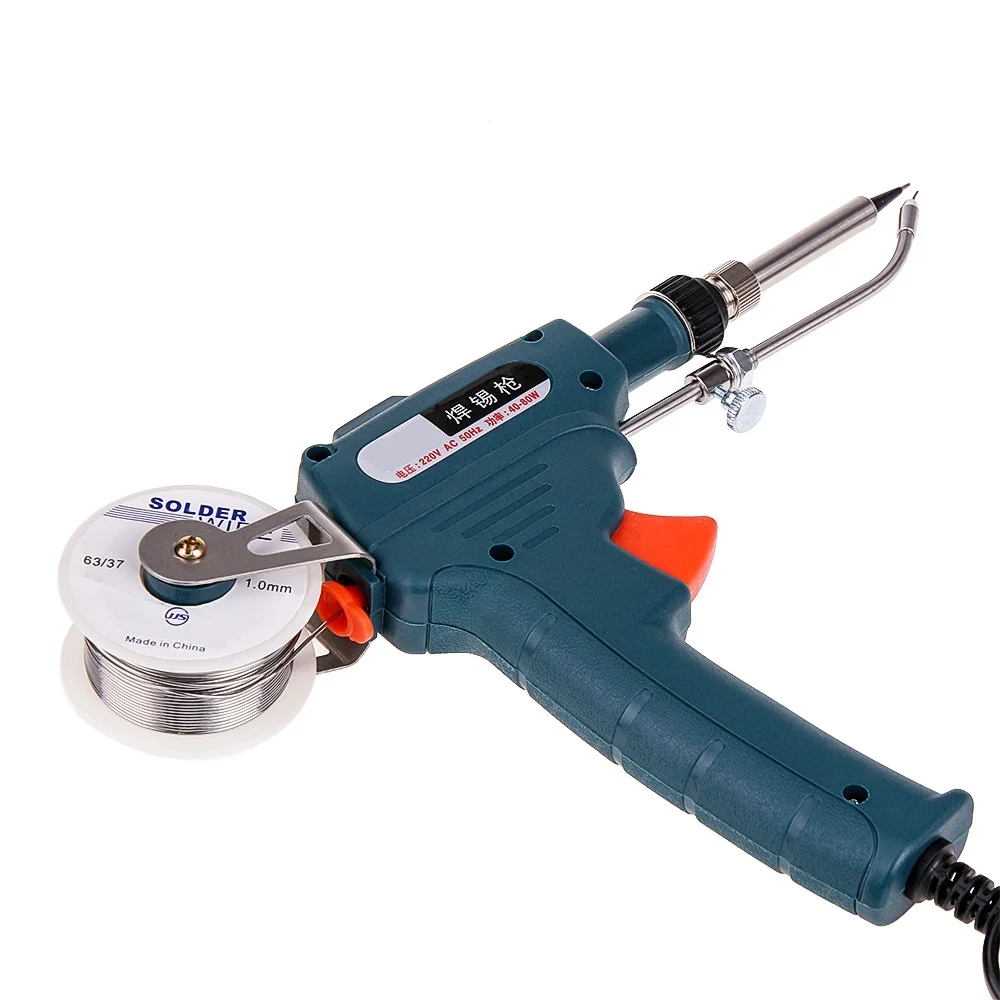 60 Вт темно зеленая пластиковая ручка Электрический паяльник инструмент