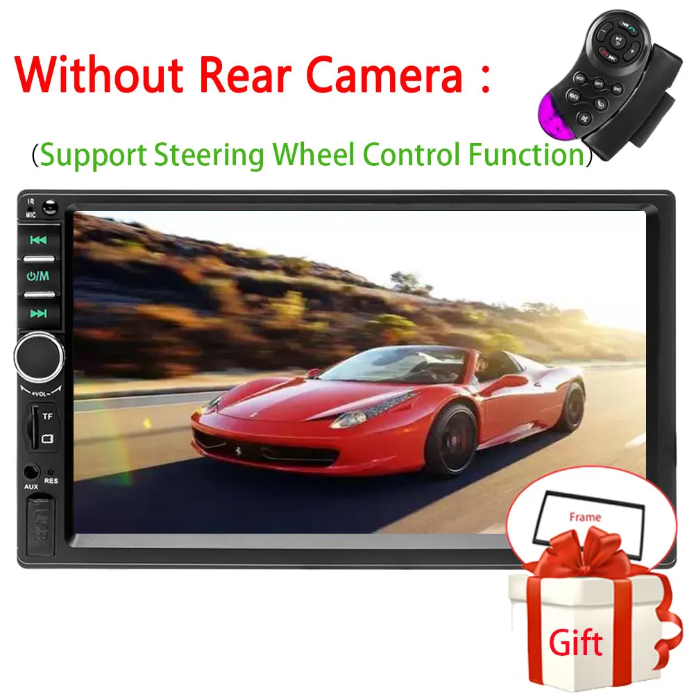 Option 3 Автомагнитола 2Din 7018B Авторадио Зеркало Ссылка сенсорный экран Аудио Радио Bluetooth видео MP5 " мультимедийный плеер FM/TF/USB - Цвет: Option 3