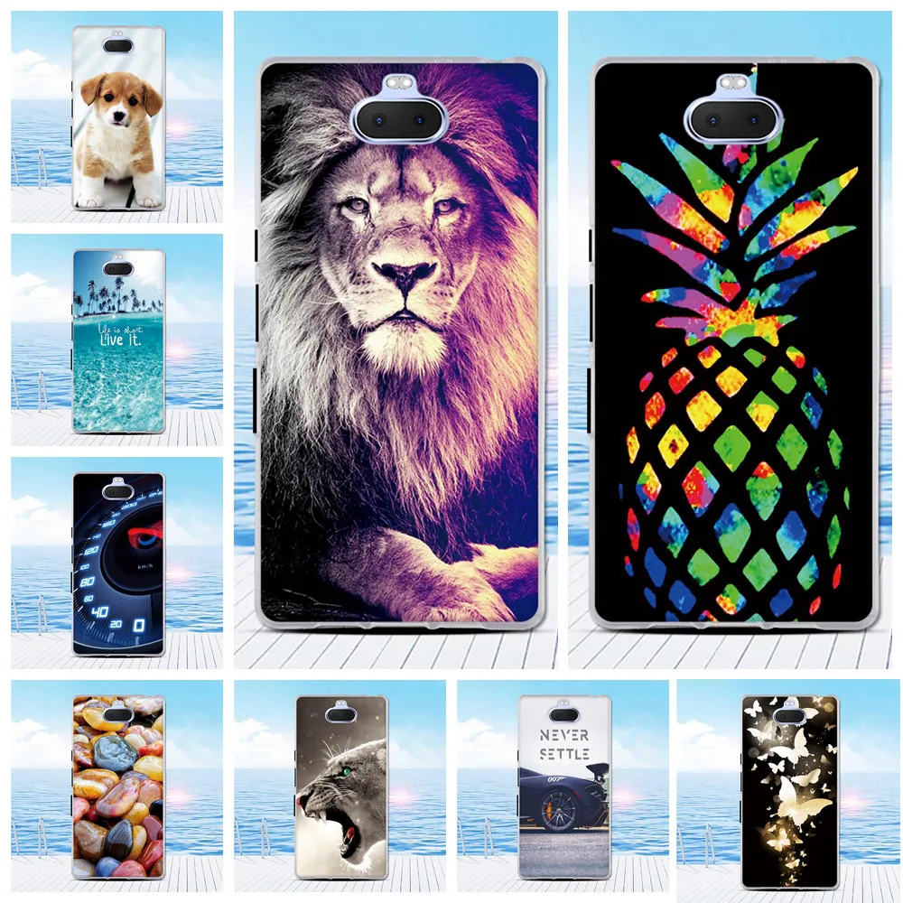 Funda fina de silicona para Sony Xperia 10, carcasa trasera de protección para Sony Xperia10