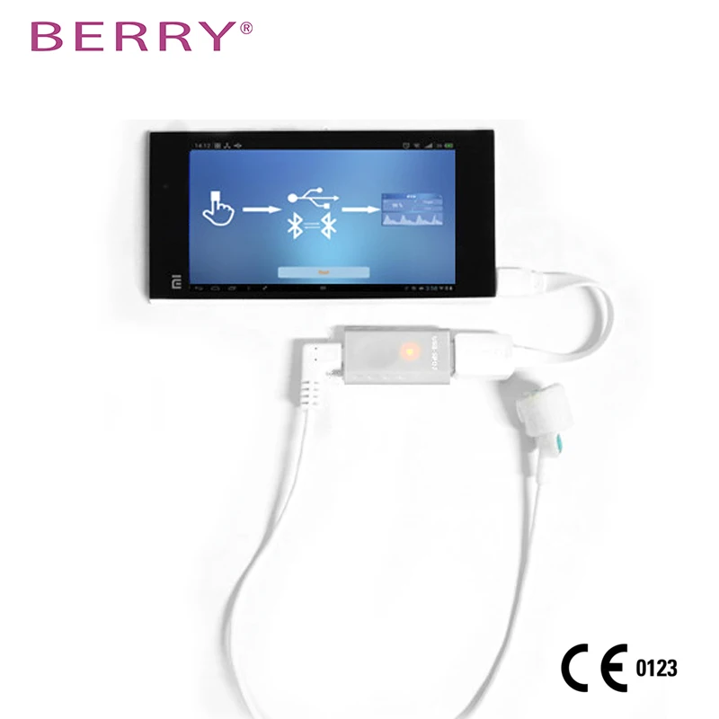 Супер быстрая! BERRY USB Пальчиковый Пульсоксиметр BM3000B с бесплатным приложением медицинское оборудование