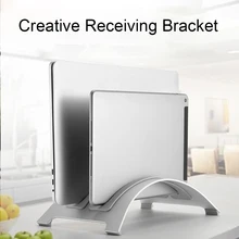 Высокое качество алюминиевый ноутбук двойного назначения вертикальная подставка Компактный Ноутбук вертикальная подставка Настольный держатель для MacBook Pro