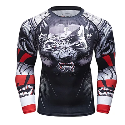 Sports Apparel Mens T Shirt Men Sport MMA Rashguard Jiu Jitsu Jerseys + Pants Fitness T Shirt UCF BJJ Boxing Set Gym Rash Guard Fightwear Sportsuit Boxeo