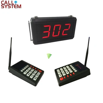 

Ycall Simple Wireless Queue Management Service Calling Number System 2 keyboard 1 3-digit Display Screen