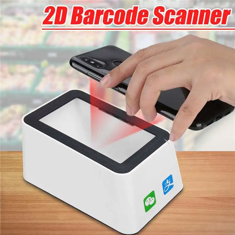 legemliggøre afbalanceret entusiasme Scanhero Wired Barcode Scanner USB Scanning Hands-free Scan QR Code 1D 2D Code  Reader for retail stores supermarkets