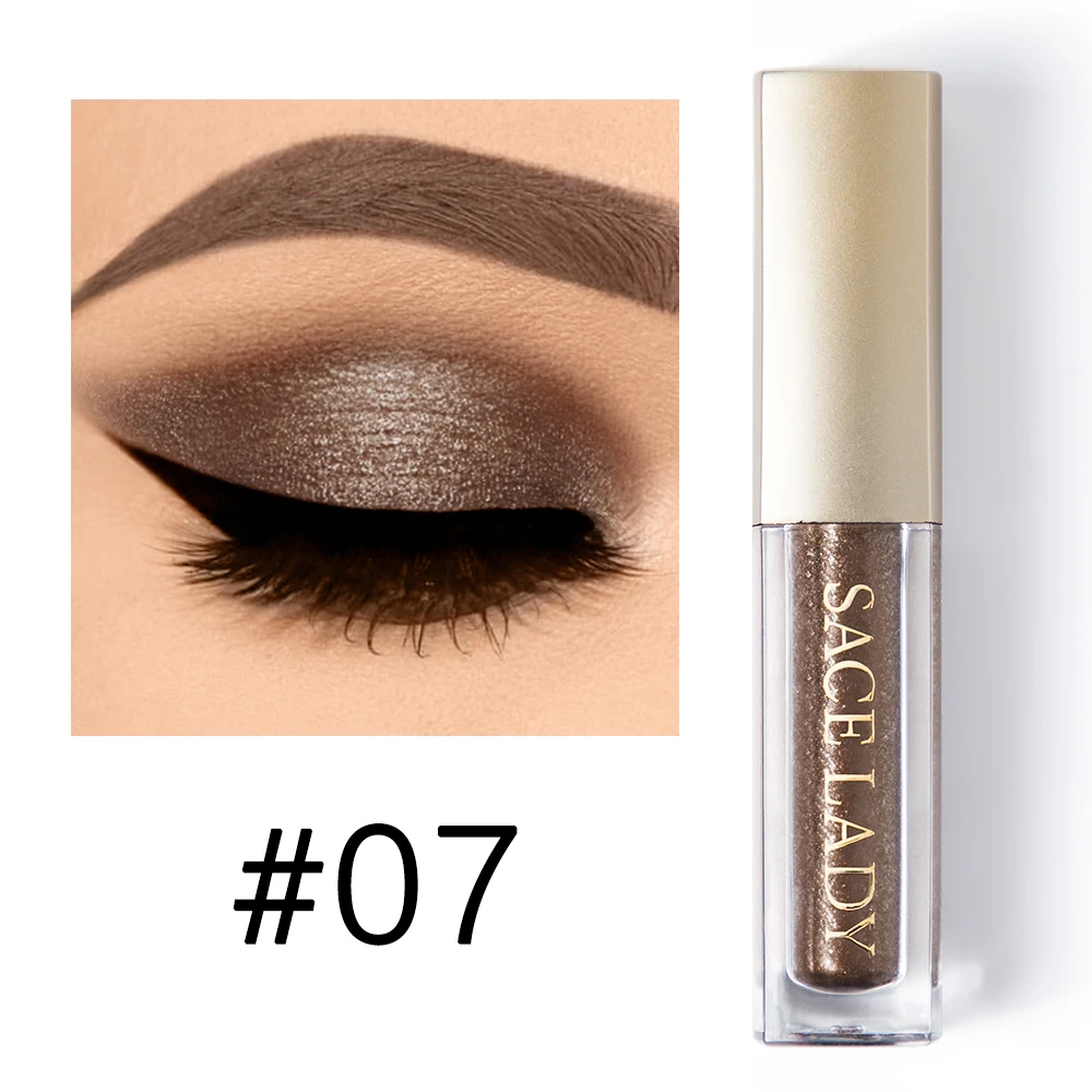 07 SACE LADY блеск жидкие тени для век макияж мерцающие тени для век maquiagem Профессиональный completa крем для макияжа Косметика TSLM1 - Цвет: 07