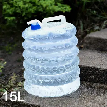 

15L Portable Outdoor Collapsible Folding Water Container Bucket Storage Bag Tank