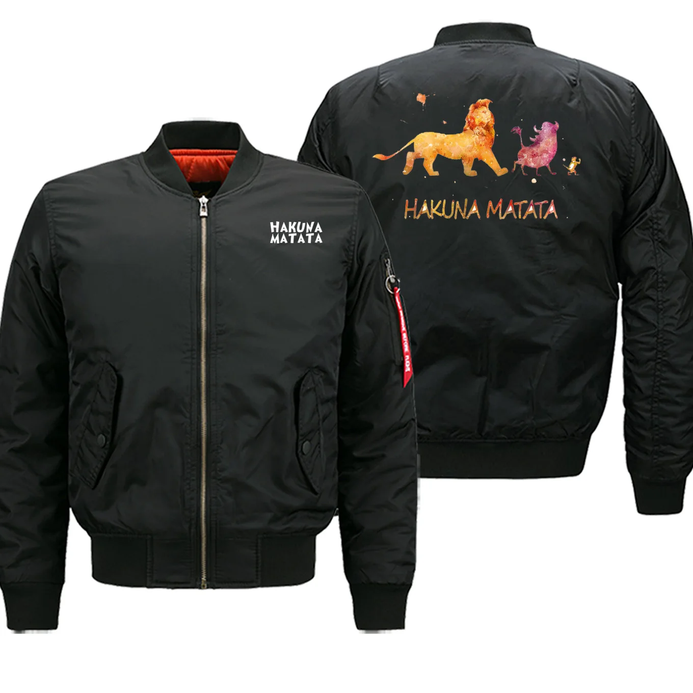 Лидер продаж, зимняя уличная мужская куртка Simba, куртка-бомбер, мотоциклетная куртка с изображением короля льва, военная куртка в стиле хип-хоп, повседневная куртка на молнии, Толстая куртка