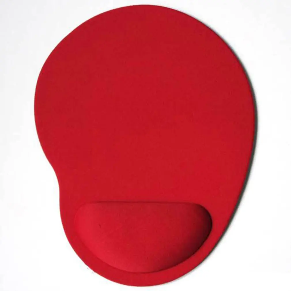 Red Коврик для мыши с защитой запястья для компьютера, ноутбука, ноутбука, клавиатуры, коврик для мыши, комфортная поддержка запястья для игровых мышей, коврик EVA - Цвет: Red