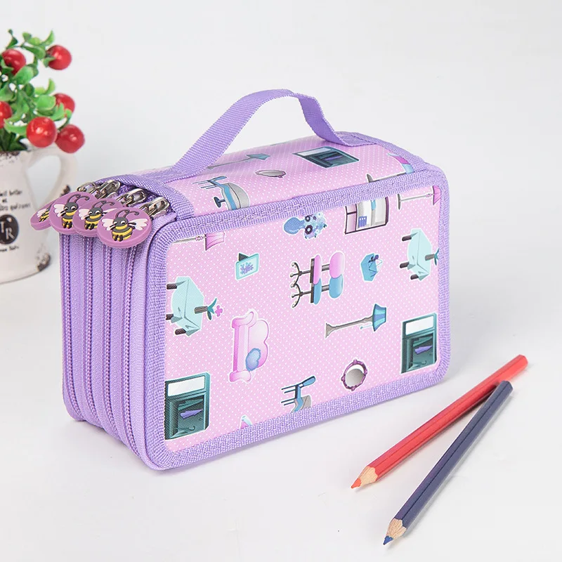 Kawaii школьный пенал большой с 36/48/72 отверстиями для девочек и мальчиков кейс