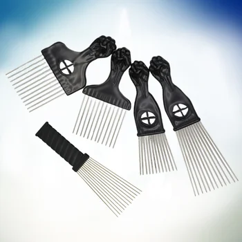 

Pack of 5 Wide Tooth Comb Slick Rake Plastic Handle Detangling Combs Hair Brushes for Women Adults Men