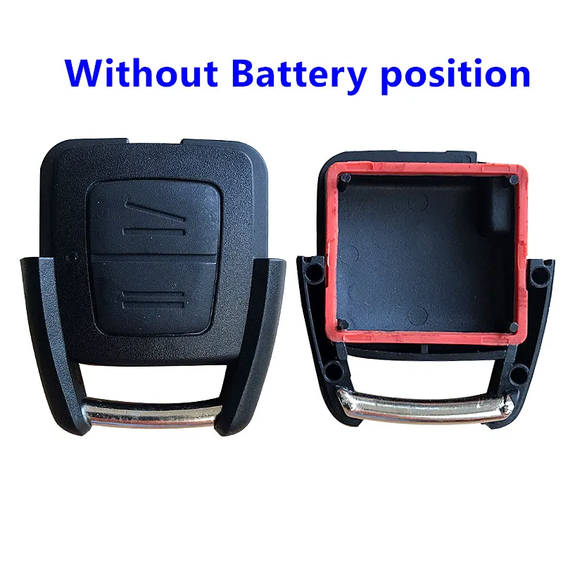 No Battery Position 2 кнопочный ключ автомобиля оболочка для Vauxhall Opel Astra H J g Zafira mokka Omega Vectra дистанционный чехол брелок крышка - Количество кнопок: No Battery Position