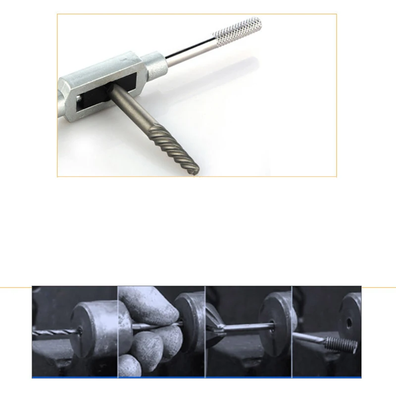 11Pcs Damaged Screw Extractor Set Remove Stripped or Broken Screws Bolt Fastener Easy Out with Right Handed Boring Drill Bit Set