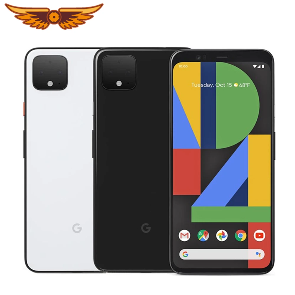 Google – Smartphone Pixel 4 Octa Core, Android, 6 go de RAM, 64 go/5.7 go de ROM, double caméra 16mp, LTE, écran de 128 pouces, téléphone portable d'origine déverrouillé