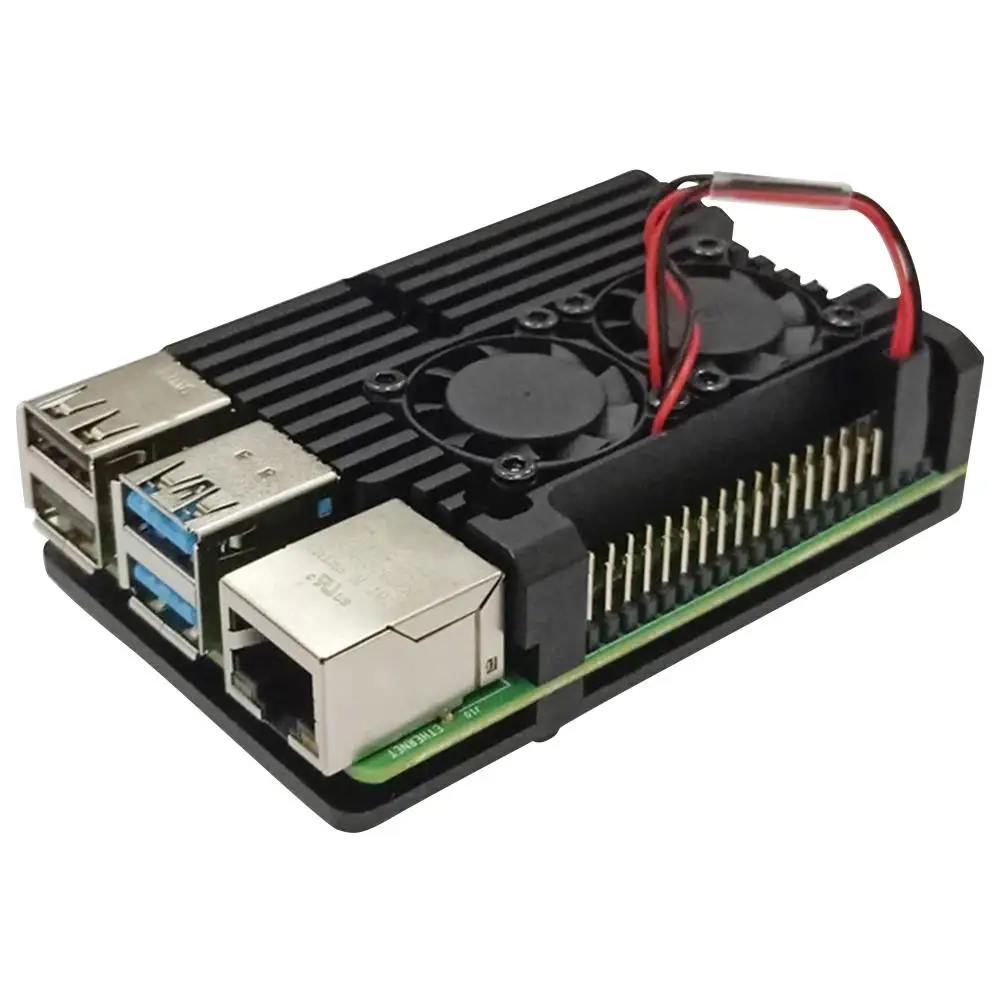 Raspberry Pi 4 компьютерная модель B Броня корпус из алюминиевого сплава/пассивный охлаждающий корпус металлический корпус тепловыделение для Pi 4B только