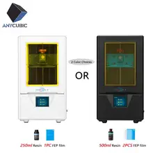 ANYCUBIC 3d принтер фотоны комплект с 500 мл 405nm УФ смолы Черный Белый 2 к экран УФ принтер ЖК-светильник impresora 3d SLA 3d принтер