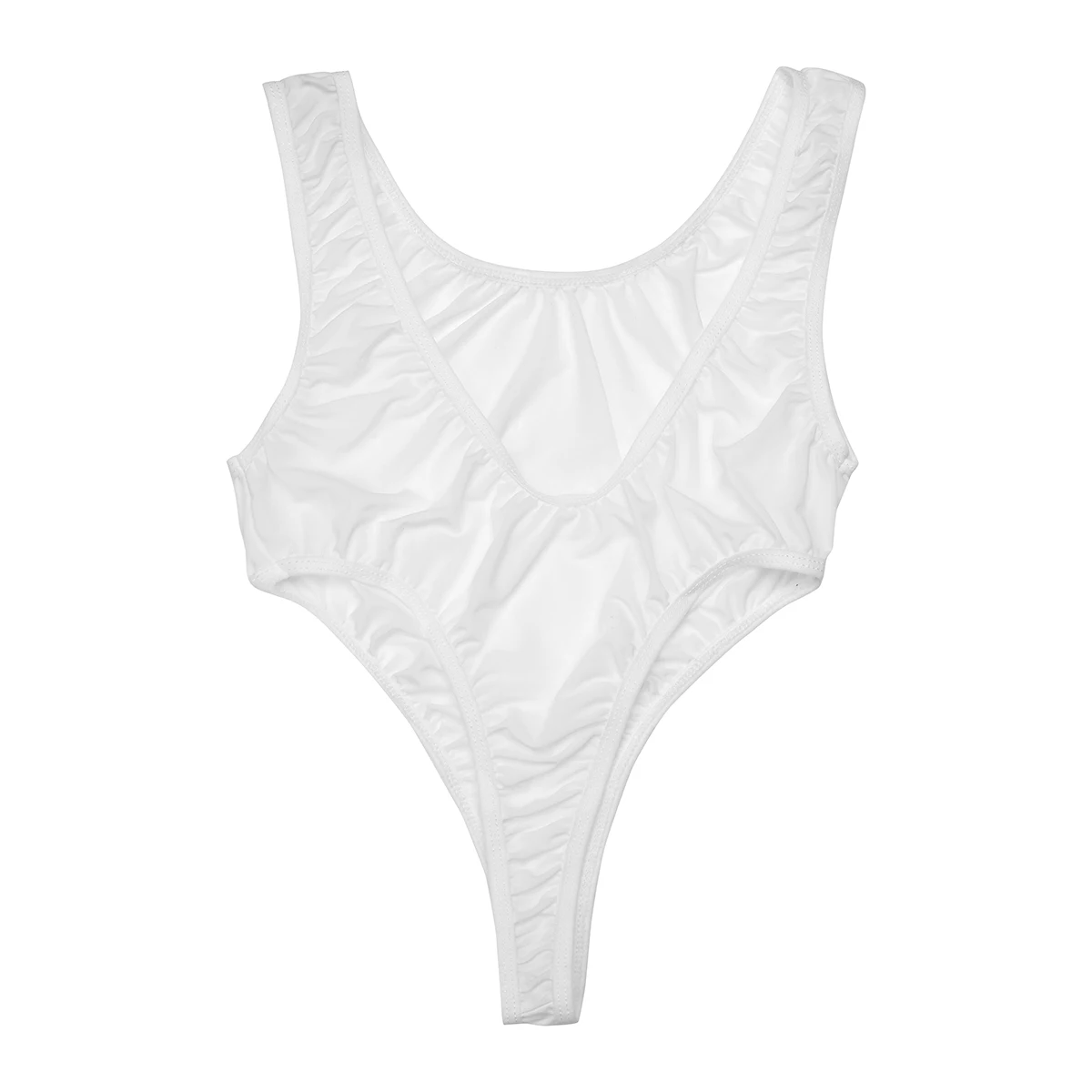 Women One Piece Swimsuits Swimwear High Cut Thong Leotards Bathing Suit Leotard Bodysuit Underwear Beach Bathing Clothes - 2