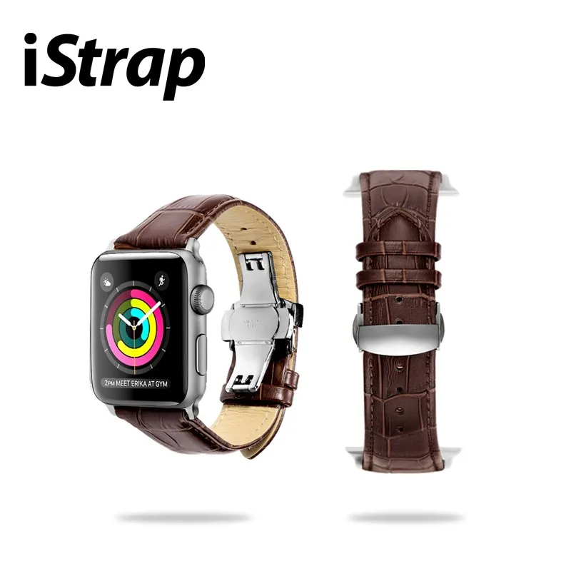Ремешок для Apple Watch, кожаный ремешок, пряжка для iWatch, аксессуары для серии 1/2/3/4, ремешок для часов 38 мм, 40 мм, 42 мм, 44 мм