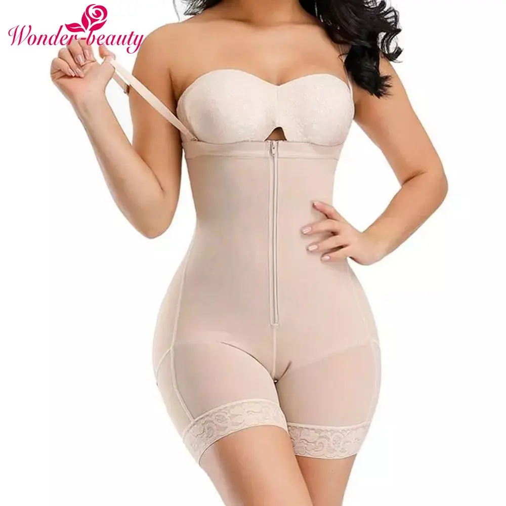 Размера плюс Для женщин Body Shaper Комплект повседневное нижнее Управление Высокая