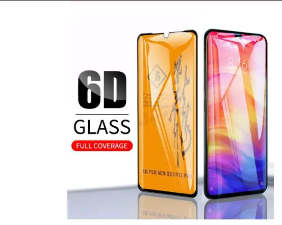 6D полное клеевое Покрытие Закаленное стекло для Xiaomi Mi A3 CC9e Защитное CC9 защита