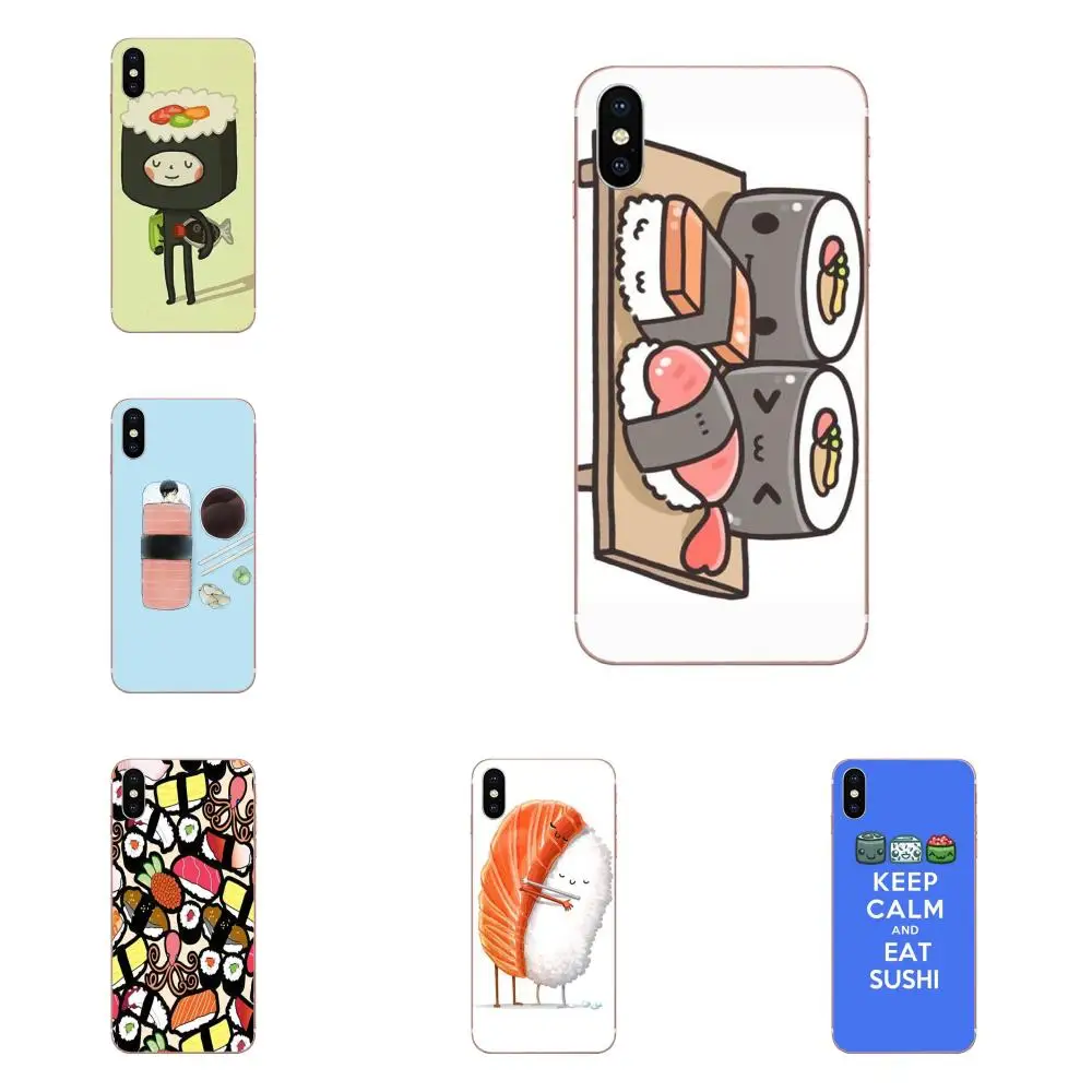 

For Xiaomi Redmi Mi 4 7A 9T K20 CC9 CC9e Note 7 9 Y3 SE Pro Prime Go Play TPU Cases Covers Many Sushi Style Kawaii