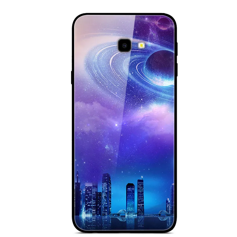 1 Закаленное Стекло чехол для samsung Galaxy J4 чехол s силиконовый чехол Galaxy J4 ЕС J400F J400 телефон для samsung J4 Plus J4 - Цвет: 1
