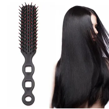 Billige Professionelle Salon Frauen/Mann Friseur Kissen Massage Kunststoff Haar Kamm Anti-statische Styling Werkzeuge