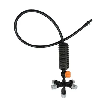 

5 Head Micro Watering Irrigation System Fog Drop Cooling Nozzle Garden Greenhouse Adjustable Spray Nozzle