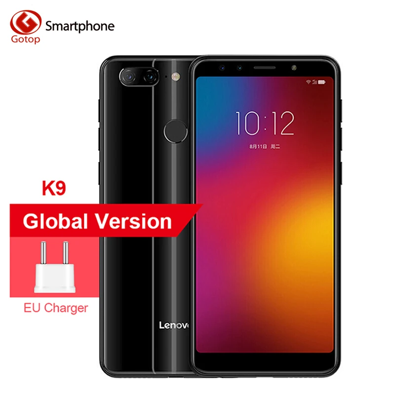 Оригинал новая глобальная версия мобильный телефон lenovo K9 четыре ядра 3760 мАч 6