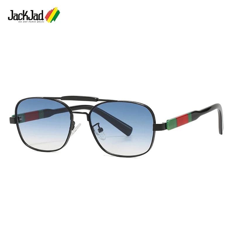 

JackJad Fashion Cool Square Pilot Style Double Beam Sunglasses Men Vintage Gradient Brand Design Sun Glasses Oculos De Sol 2A269