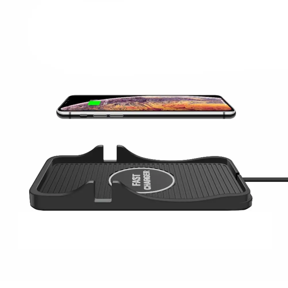 Для iPhone 11 Pro Max samsung S10 Plus huawei QI Cargador inalas mbrico C1 Cargador inalas mbrico ящик для хранения приборной панели автомобиля