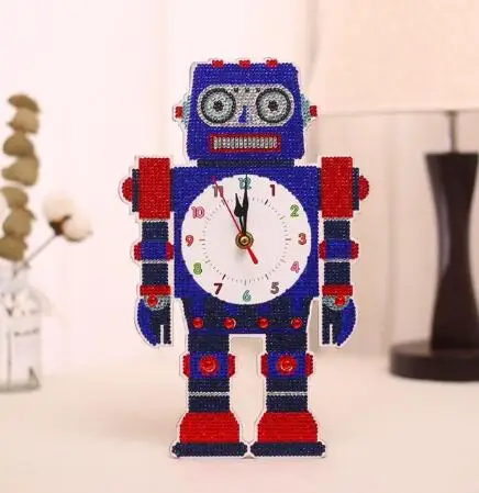 6 clock Новые 3D алмаз особенной формы вышивка Сова Единорог настенные часы 5D алмазная живопись крест вышивка часы декор из алмазной мозаики - Цвет: 6 clock