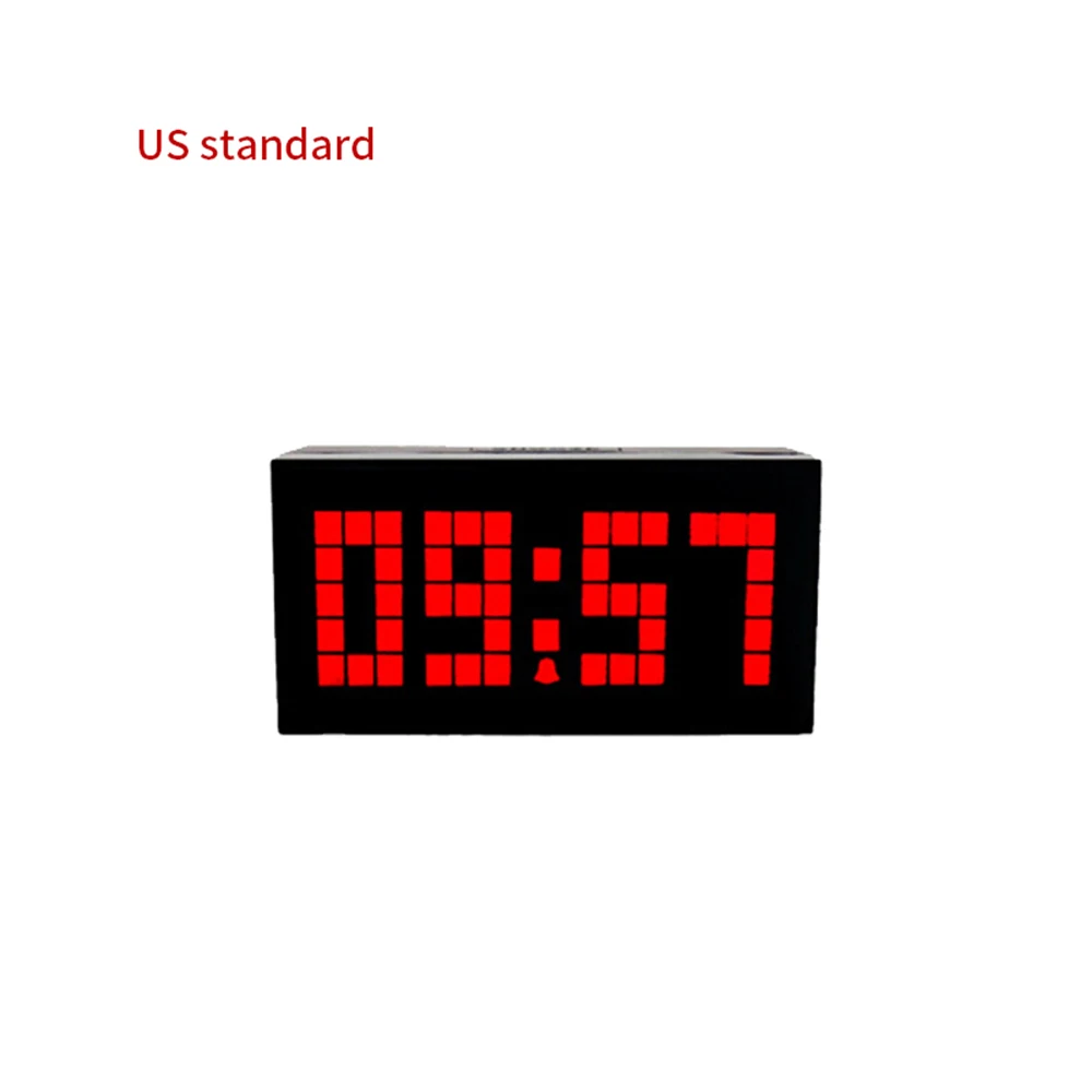 US Plug Red Ленивый будильник цельное смарт-радио Будильник Солнечный цифровой светодиодный Будильник часы с режимом включения по таймеру ночник немой световой Функция - Цвет: US Plug Red