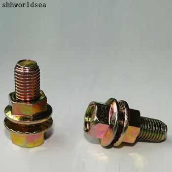 

Shhworldsea 100pcs Free Shipping Zinc Color Hexagon Screw Auto Fastener Clip