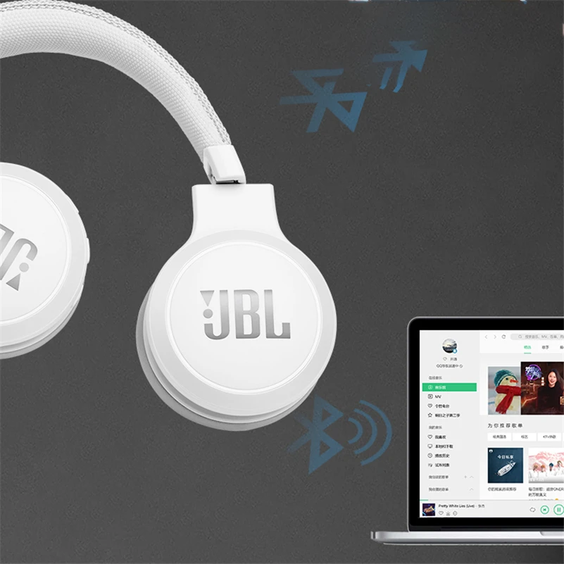 JBL Live 400BT беспроводные Bluetooth наушники глубокий бас Auriculares игровая гарнитура стерео Fone De Ouvido наушники JBL с микрофоном