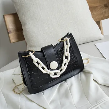 

Women Bag Lattice Chain Shoulder Messenger Bag High Quality Fashion Designer Brand Handbag Small Square Bag 2020 New