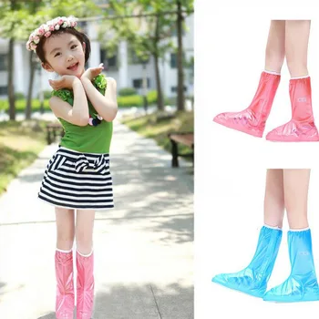

2020 baby kids girl shoes cover 1 Pair Waterproof Protector Shoes Boot Cover Unisex Zipper Rain Shoe Covers Shoes 5 6 10 12 year